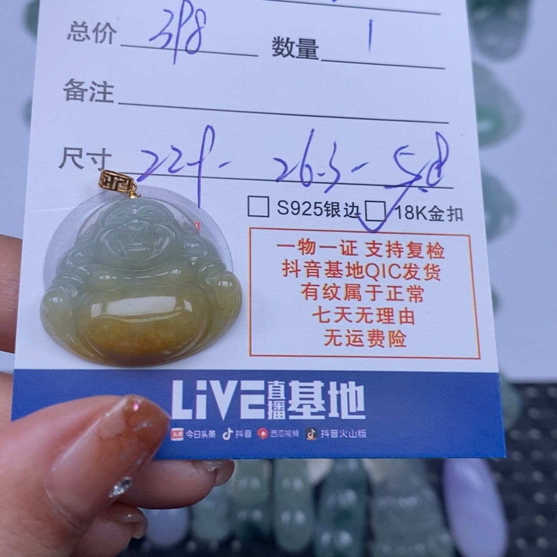 w***a翡翠未镶嵌颈饰天然翡翠