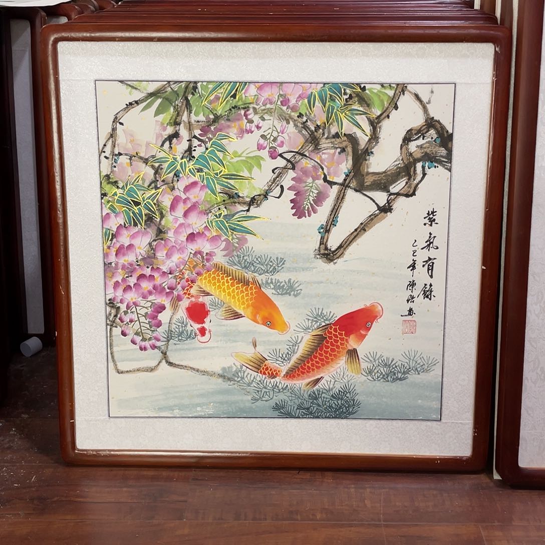 国画带框尺寸63*63厘米