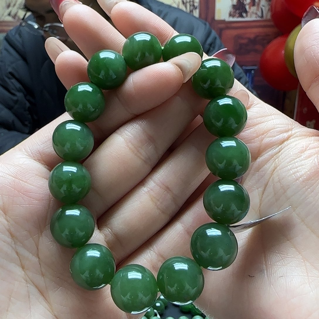 和田玉（碧玉）手串未镶嵌