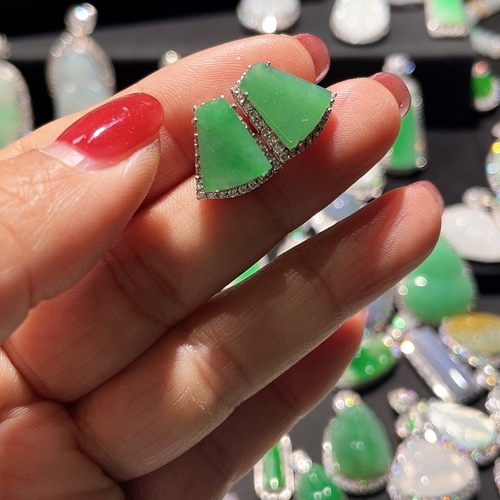 翡翠银S925镶嵌颈饰