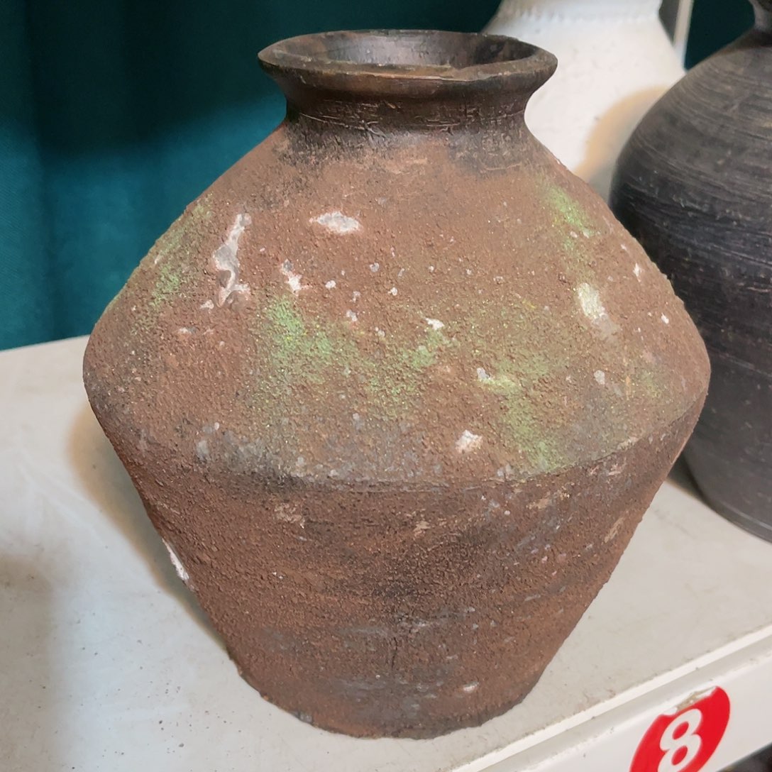 红陶无孔无孔口径7高度22