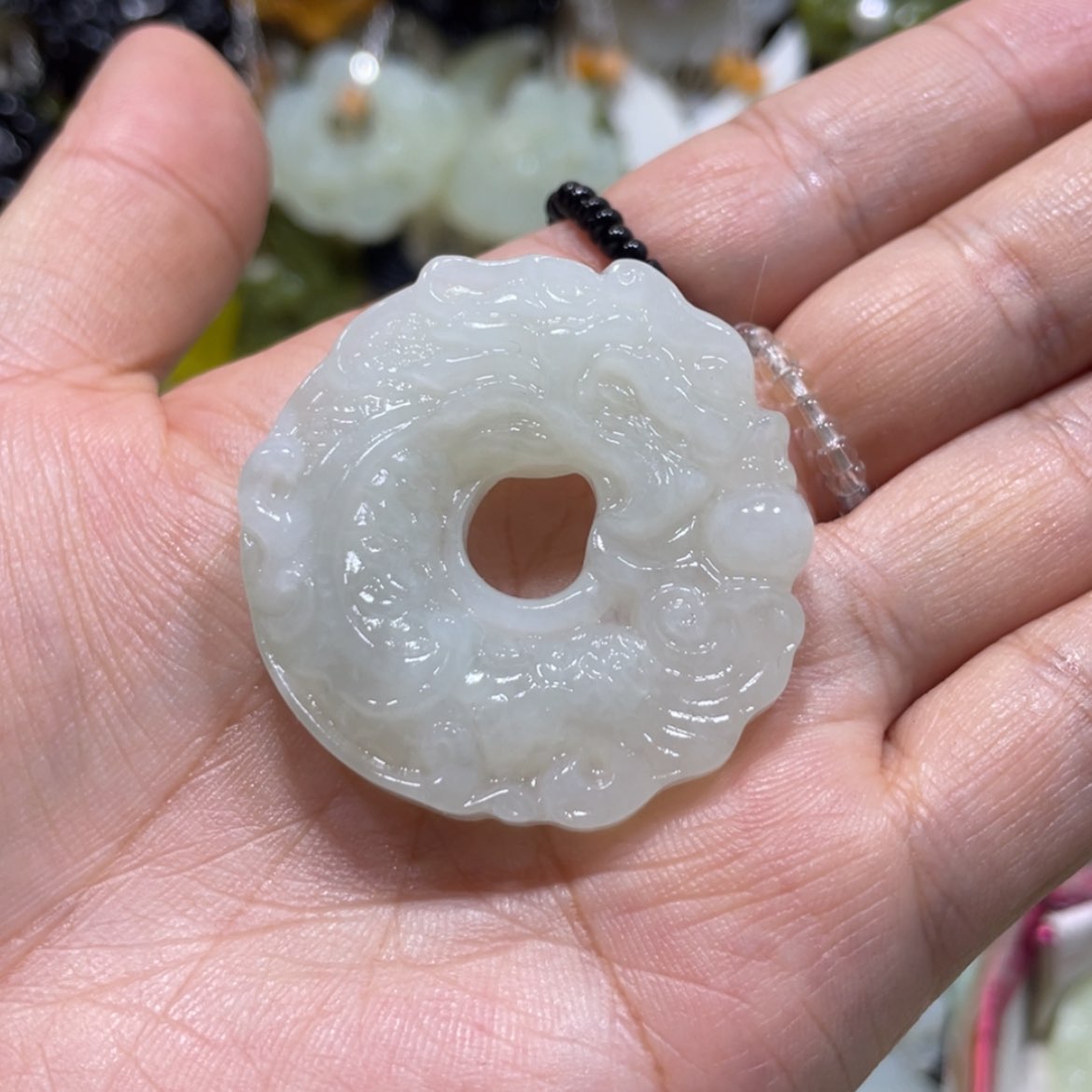 【闪购商品】岫玉颈饰未镶嵌14吊坠