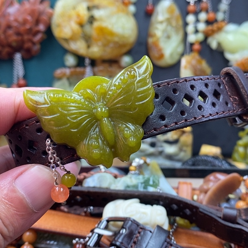 【闪购商品】蛇纹石玉手牌未镶嵌