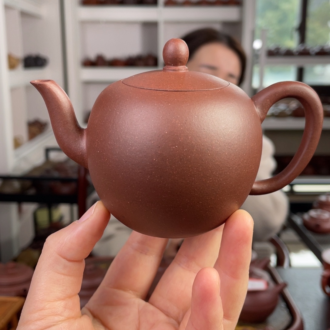 紫砂茶壶底槽清太极底美人尖170cc