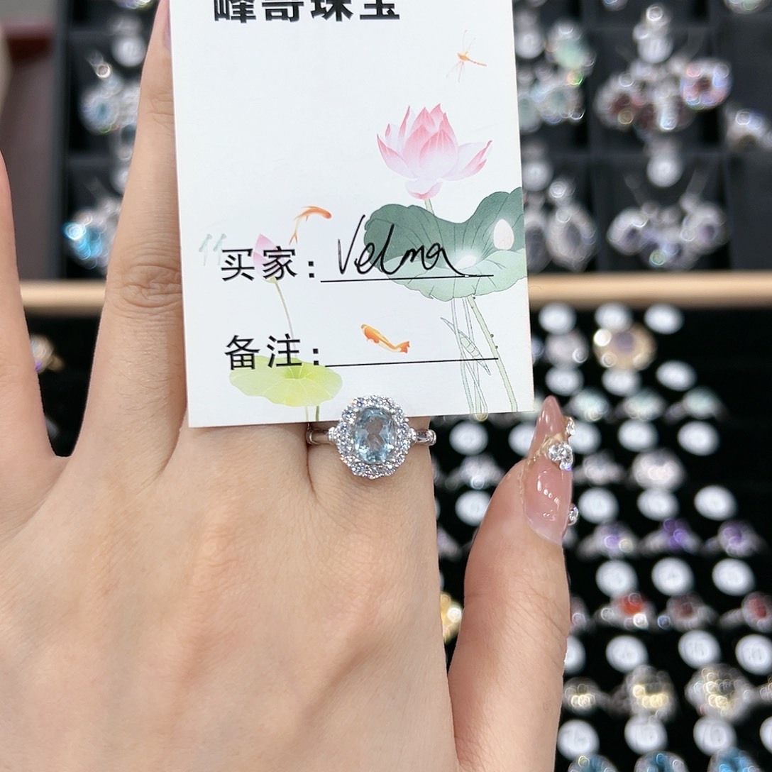 紫晶戒指银S925镶嵌戒指