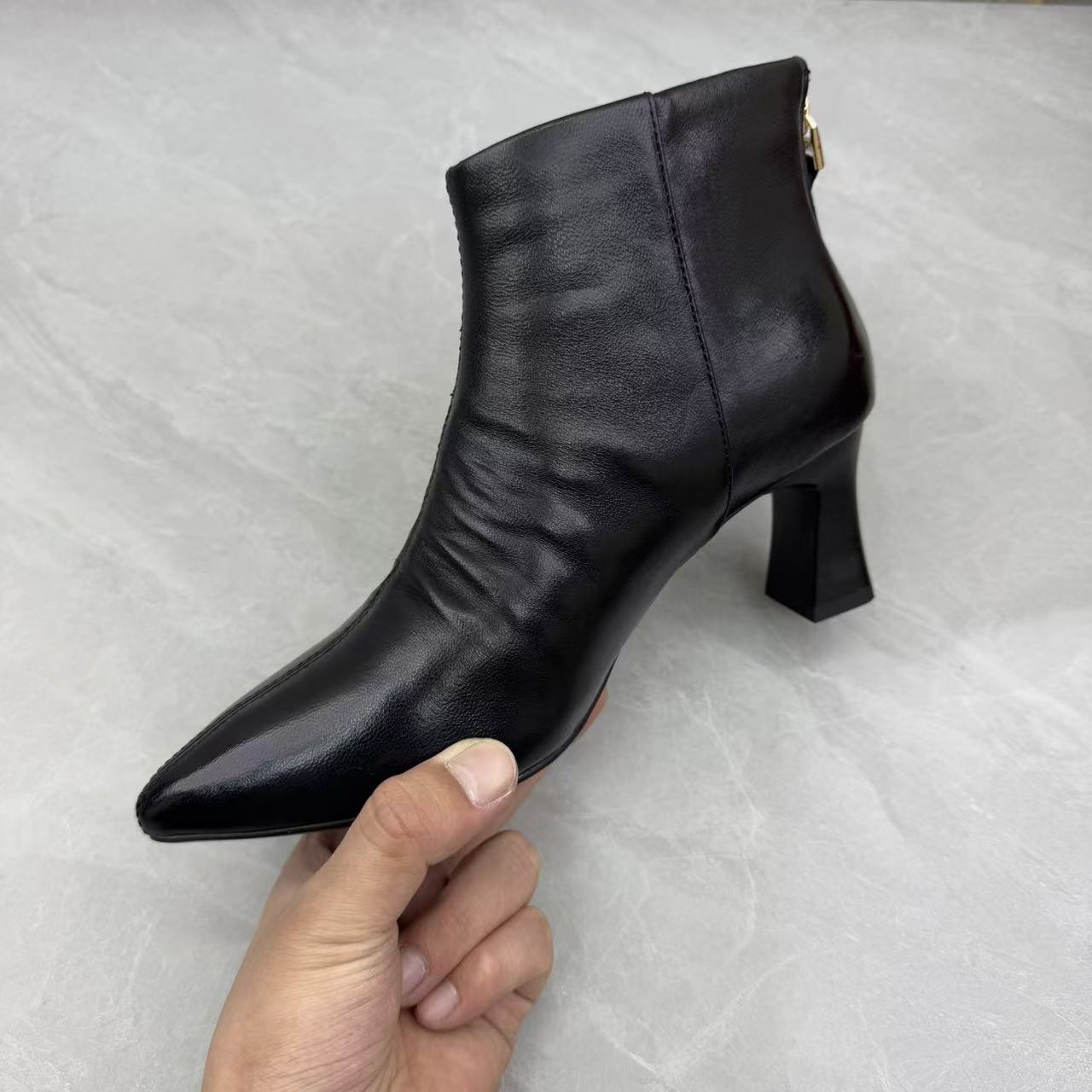 短靴女女靴子（羊皮）女 08911 绒