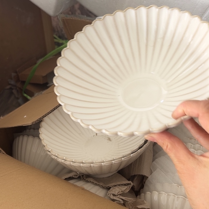 瓷片默认瑕疵商品贝壳斗笠