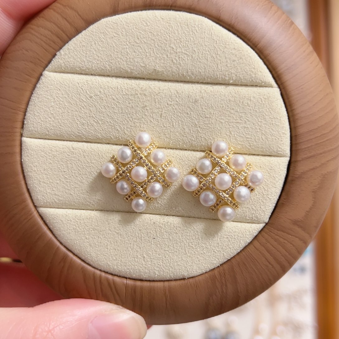 原创手作淡水珍珠银S925镶嵌