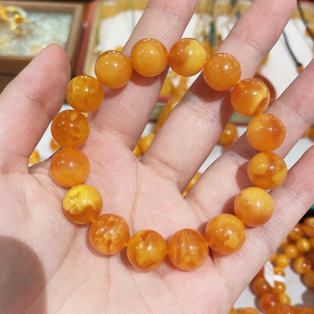 蜜蜡手链未镶嵌手串