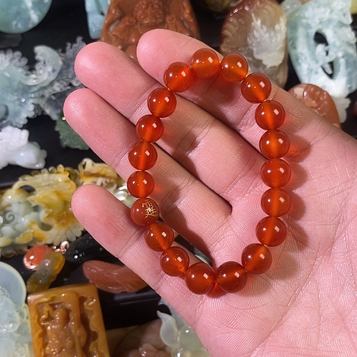 蛇纹石玉合金颈饰