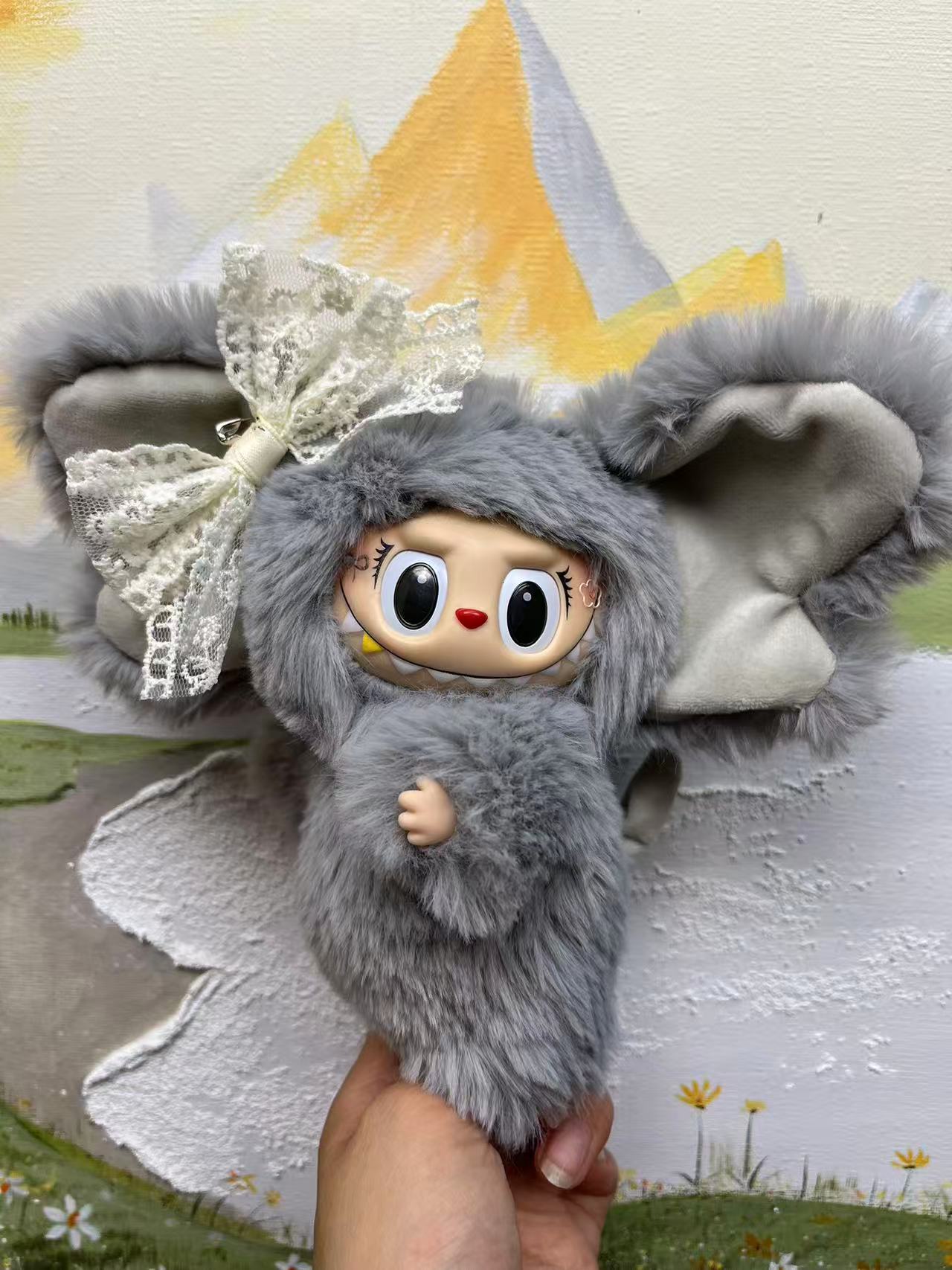 【稚造社】手工小飞象搪胶毛绒玩偶高品质公仔玩具挂件摆件