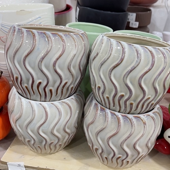 多肉绿植陶瓷花盆9.9包邮，有孔