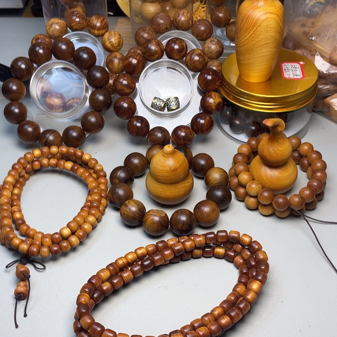 柏木（崖柏）崖柏0.8 108黑油桶珠