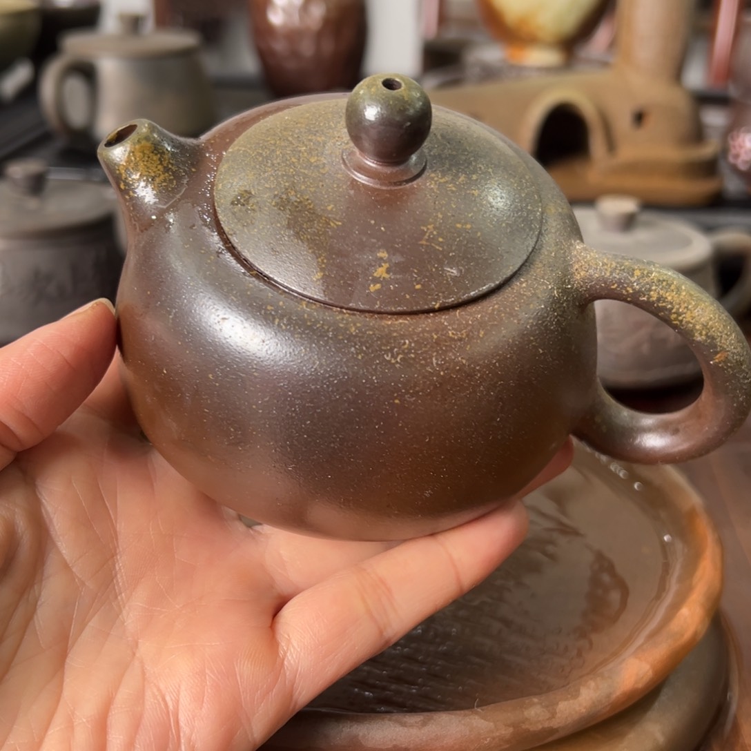 贵台龙窑柴烧茶壶121