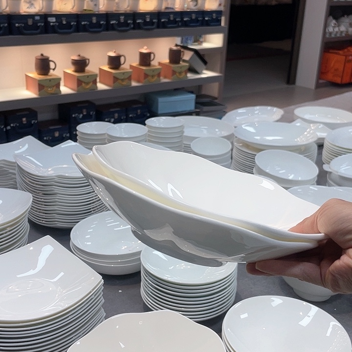 45%以上骨粉骨瓷2个菊花盘