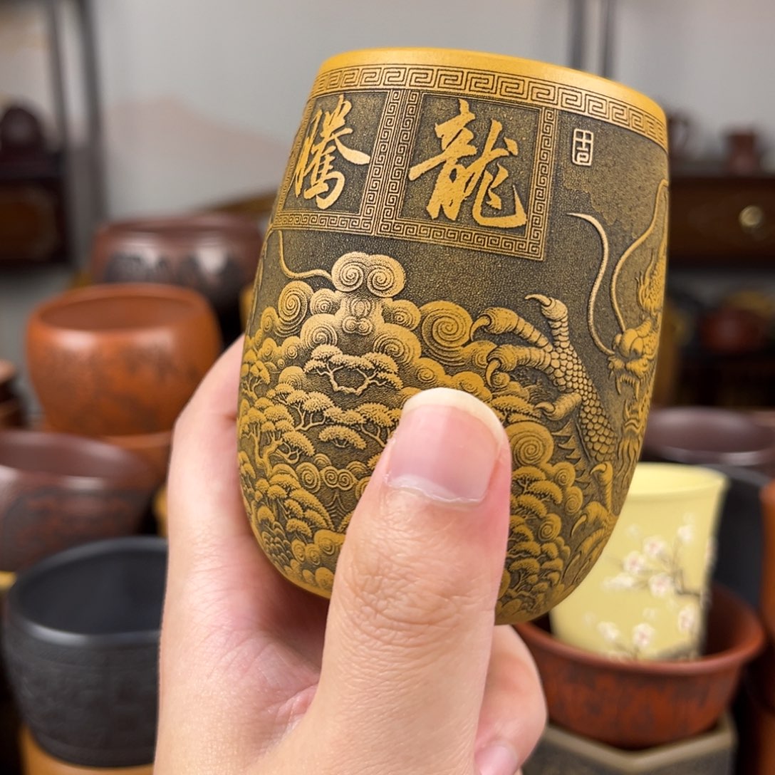 茶杯紫砂紫砂主人杯 手工制作