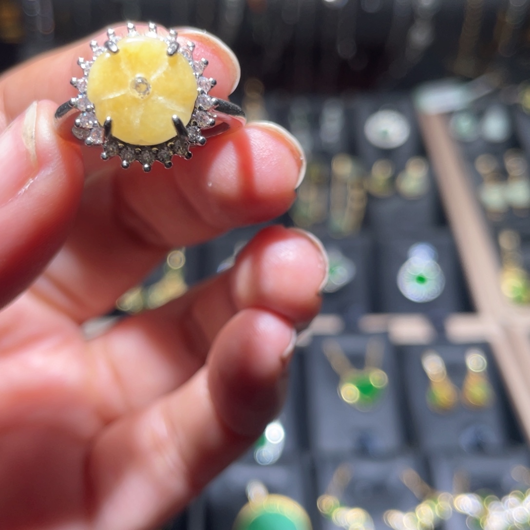 翡翠银S925镶嵌颈饰