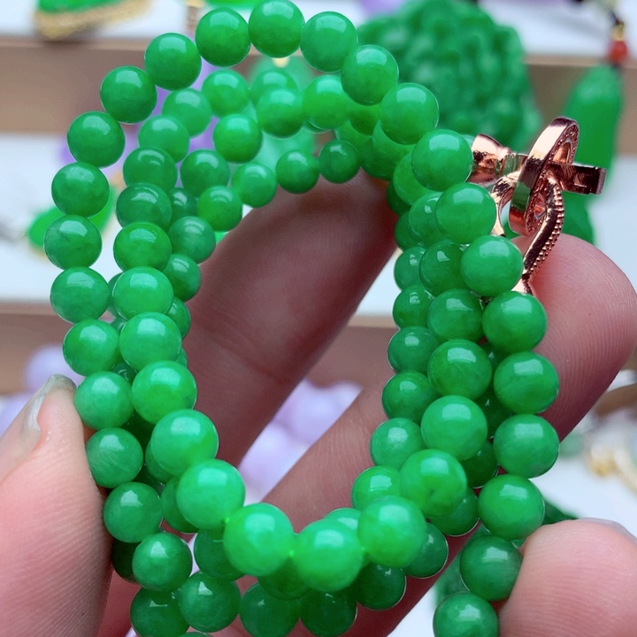 翡翠未镶嵌毛衣链