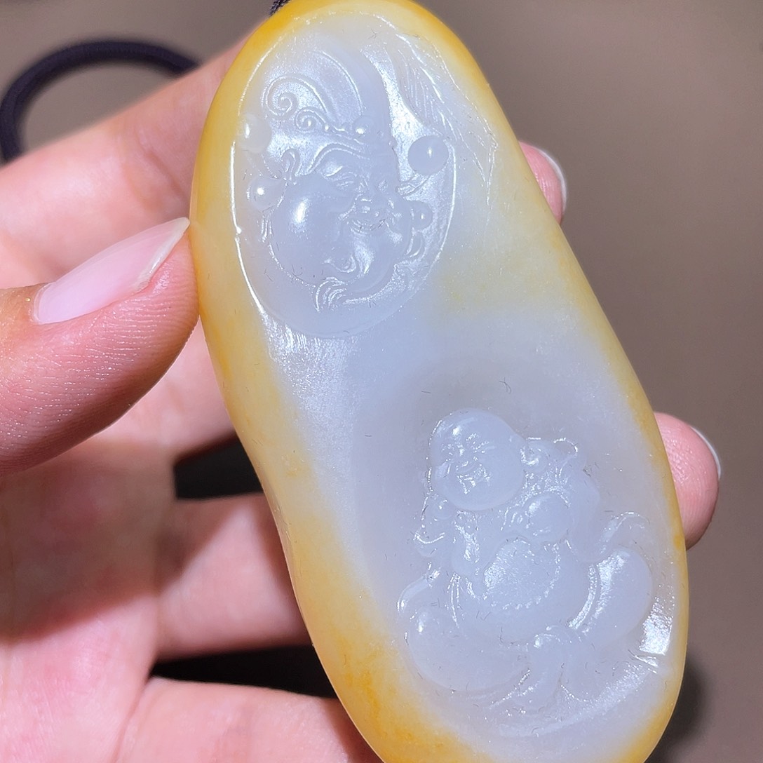 和田玉未镶嵌挂件Y