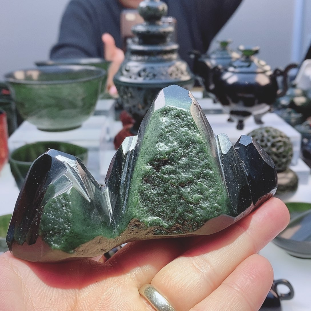 和田玉（青玉）把件未镶嵌