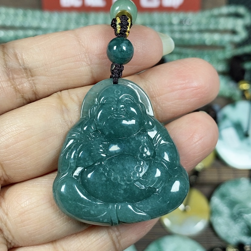 【闪购商品】翡翠颈饰未镶嵌玉吊坠翡翠玉项链佛