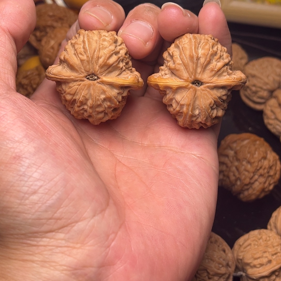 文玩核桃把件40血麒麟