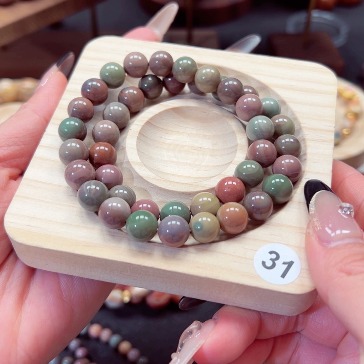 【闪购商品】石英质玉手链未镶嵌月**稀28