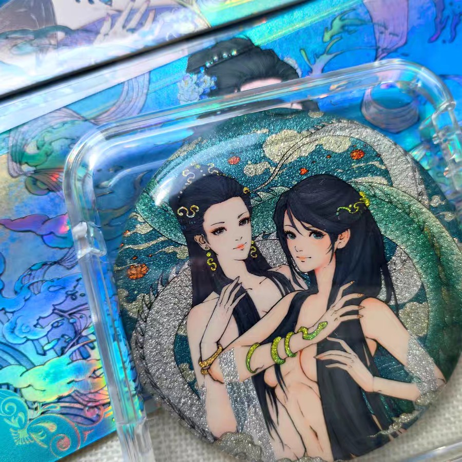 小花瓣灵蜕仙韵限定双签吧唧徽章