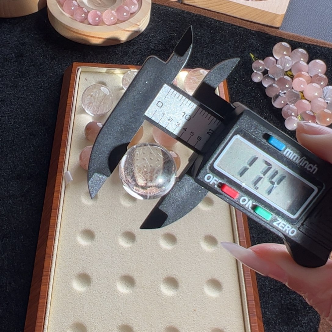 安***妮水晶未镶嵌手链17.4m定制通孔不退不换