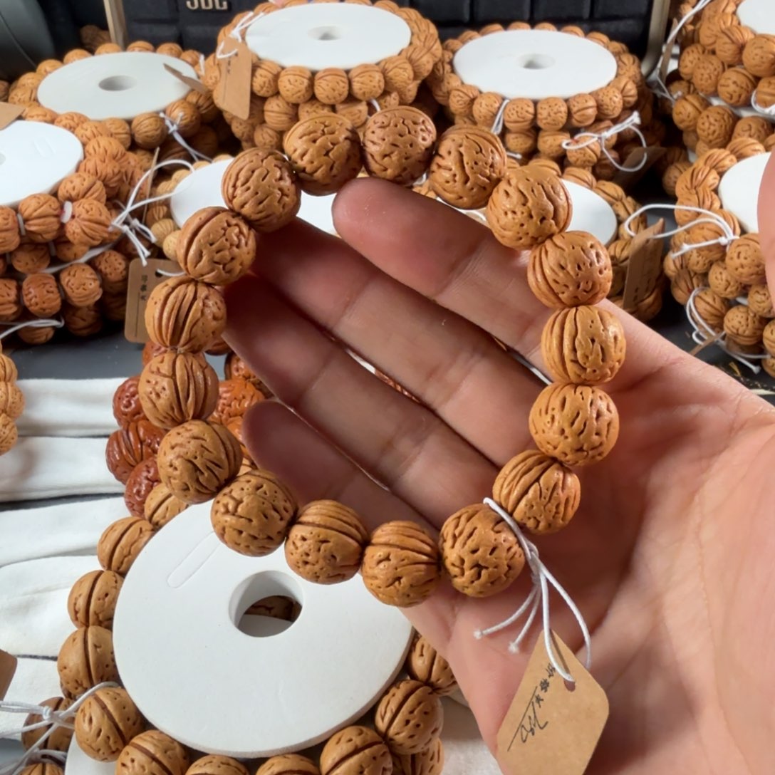 欧***运手串桃核16盘锦二龙肌肉纹B