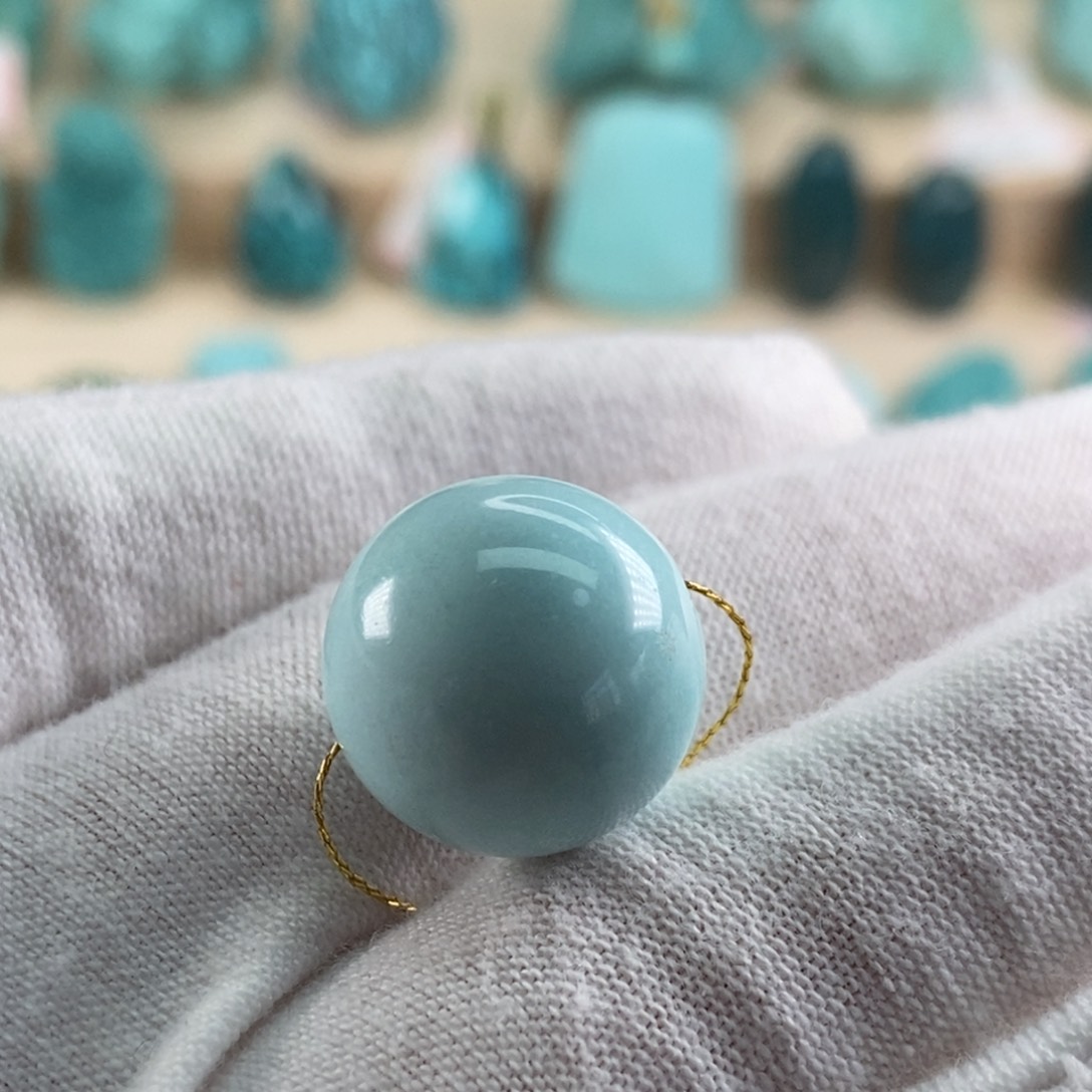 绿松石珠宝奇石未镶嵌幸**生