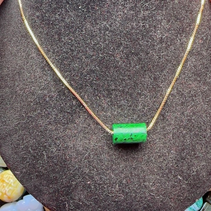 翡翠颈饰未镶嵌天然A货85