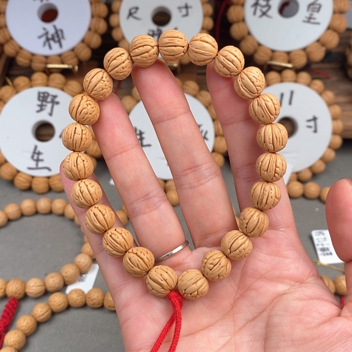 桃核手串宽脐11 尺寸误差0.5之间