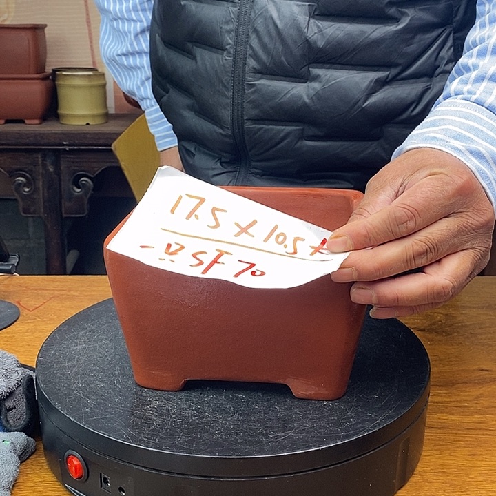 紫砂花盆货号一只SF70大