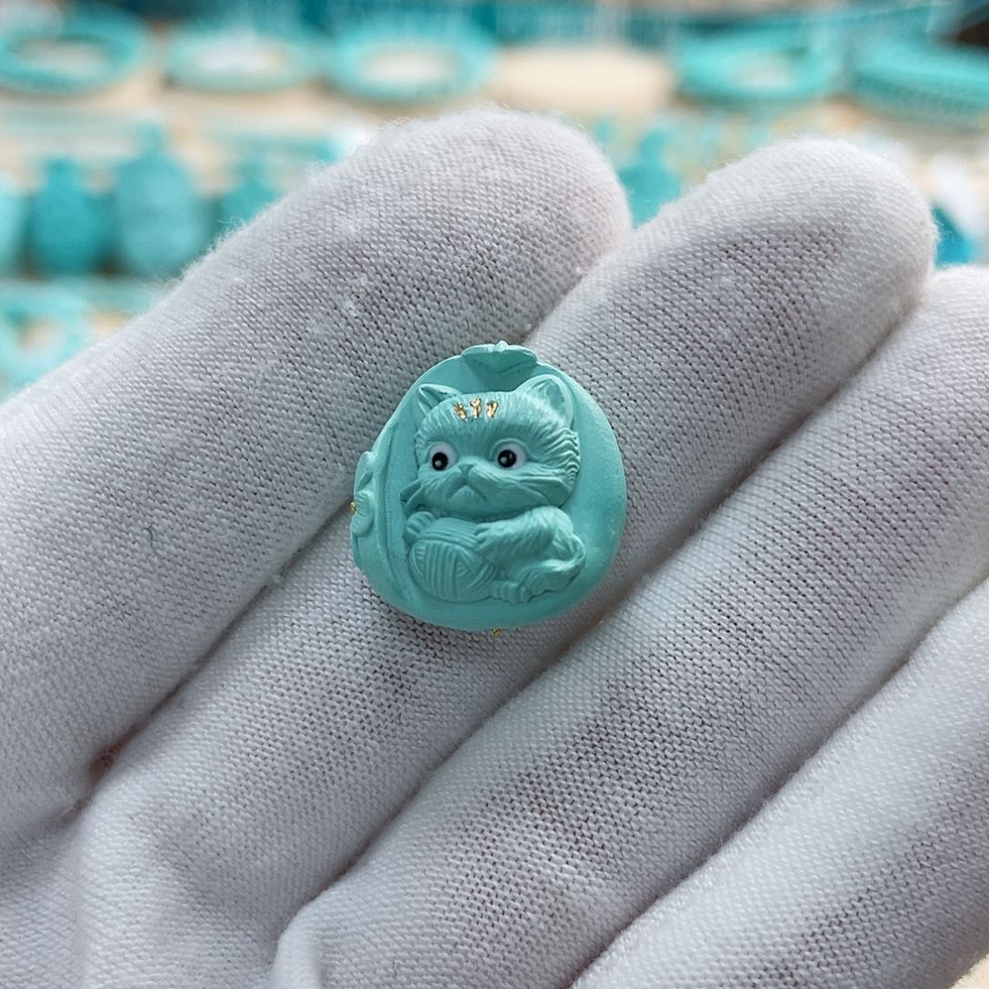 绿松石珠宝奇石未镶嵌