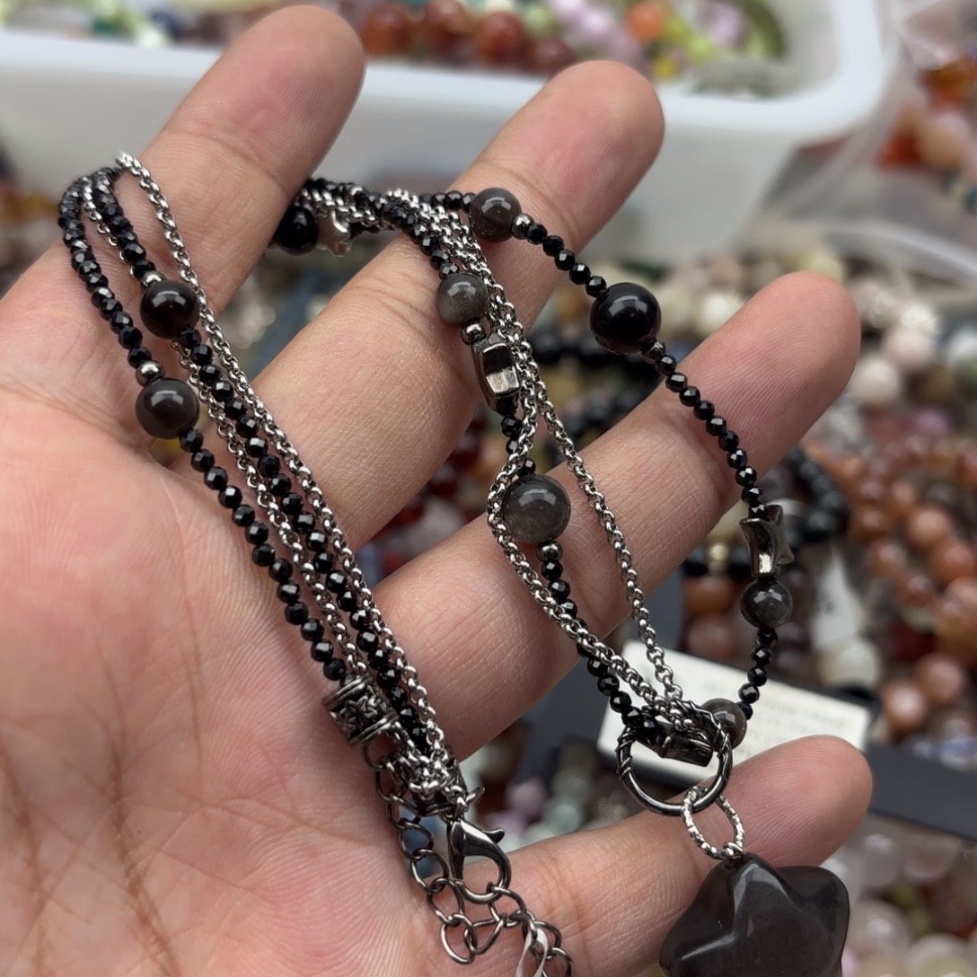 水晶手链银S925镶嵌