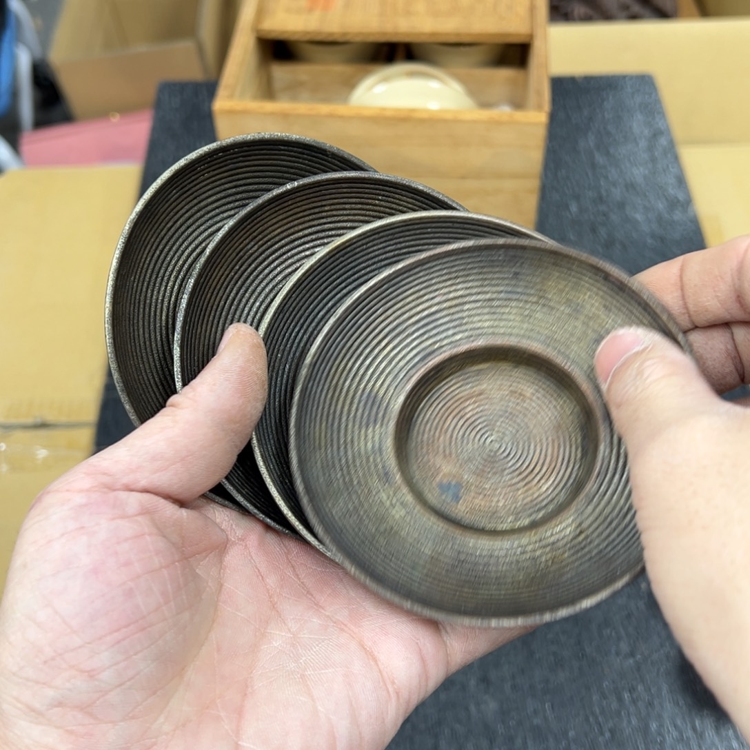 仁***馆锡中古工艺品摆件