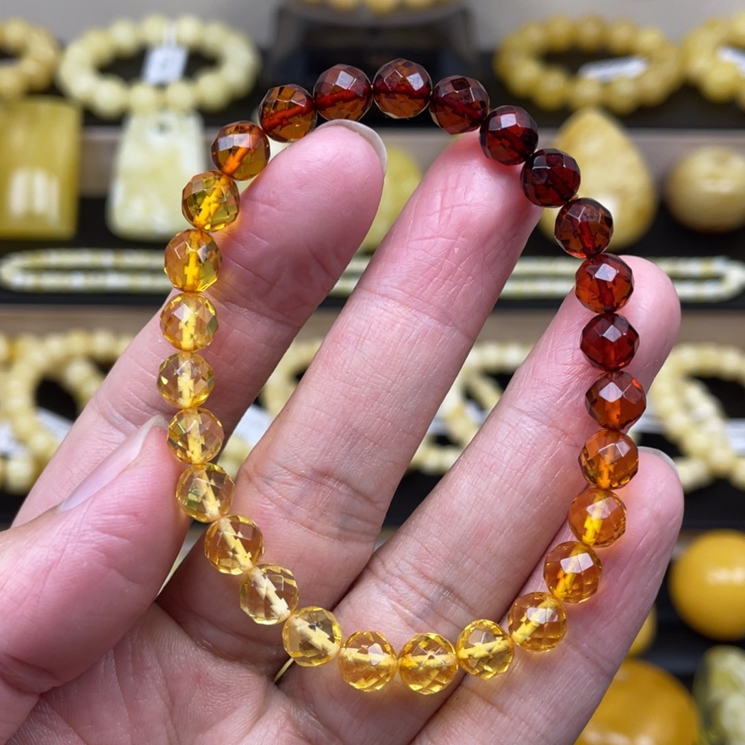 琥珀裸石未镶嵌琥珀蜜蜡