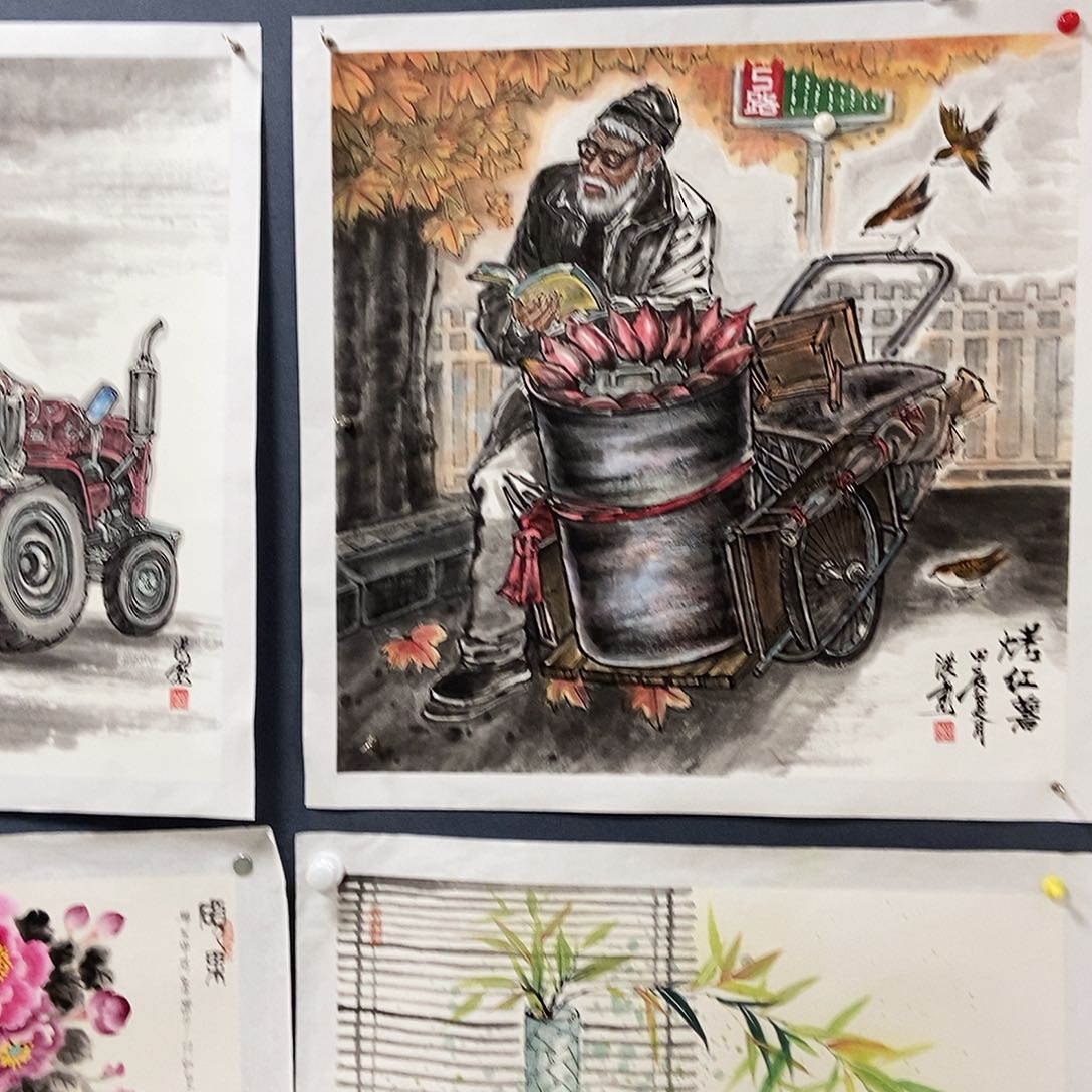 国画68/68葛红彪手绘托心