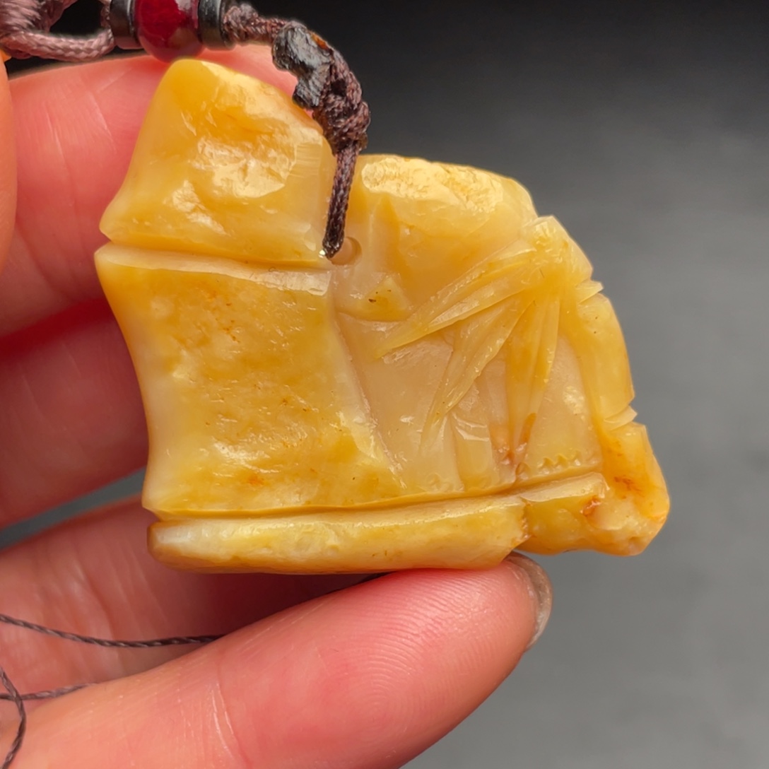 田黄石昌化田手把件印章挂件