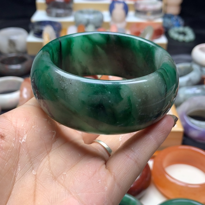 未镶嵌手镯石英质玉天*