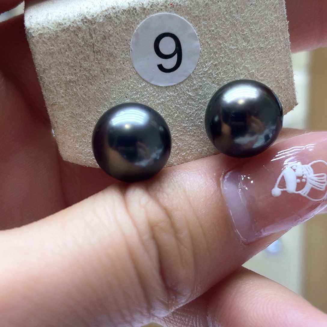 海水珍珠耳饰银S925镶嵌