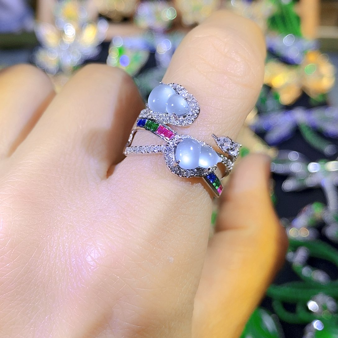 吊坠(不含链)银S925镶嵌翡翠