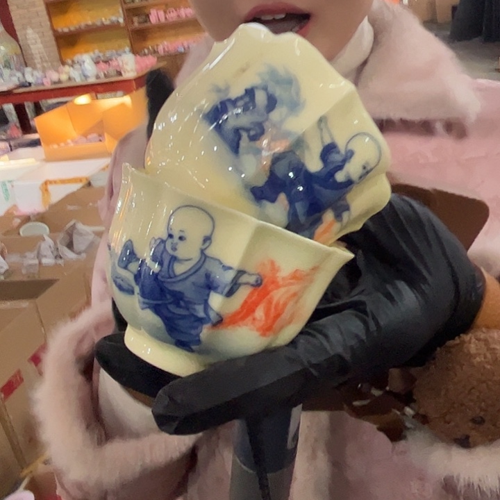 陶摆件景德镇高温陶瓷55