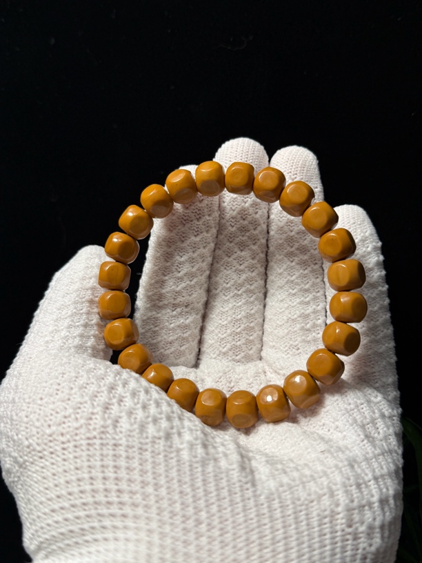 【菩念文玩】微瑕猴头六方核桃手串10m左右