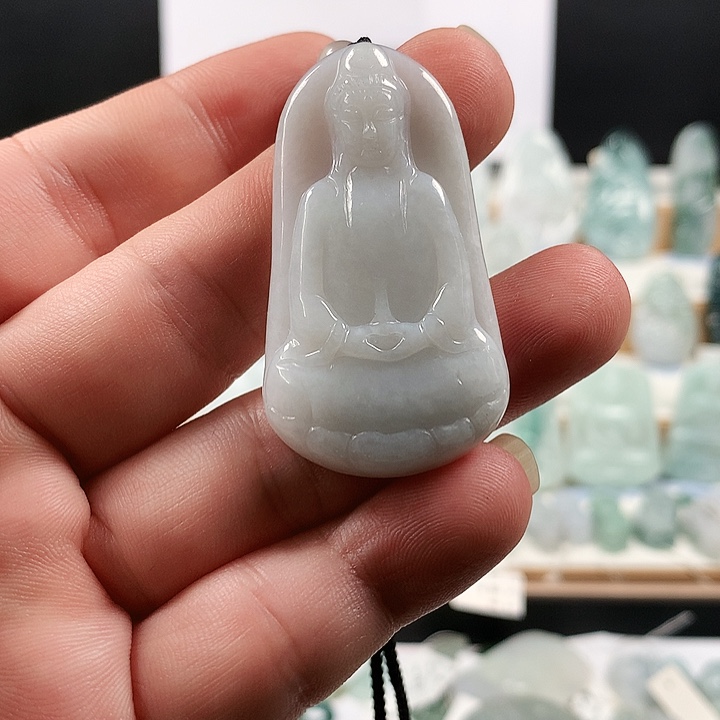 吊坠(不含链)未镶嵌翡翠30素衣观音