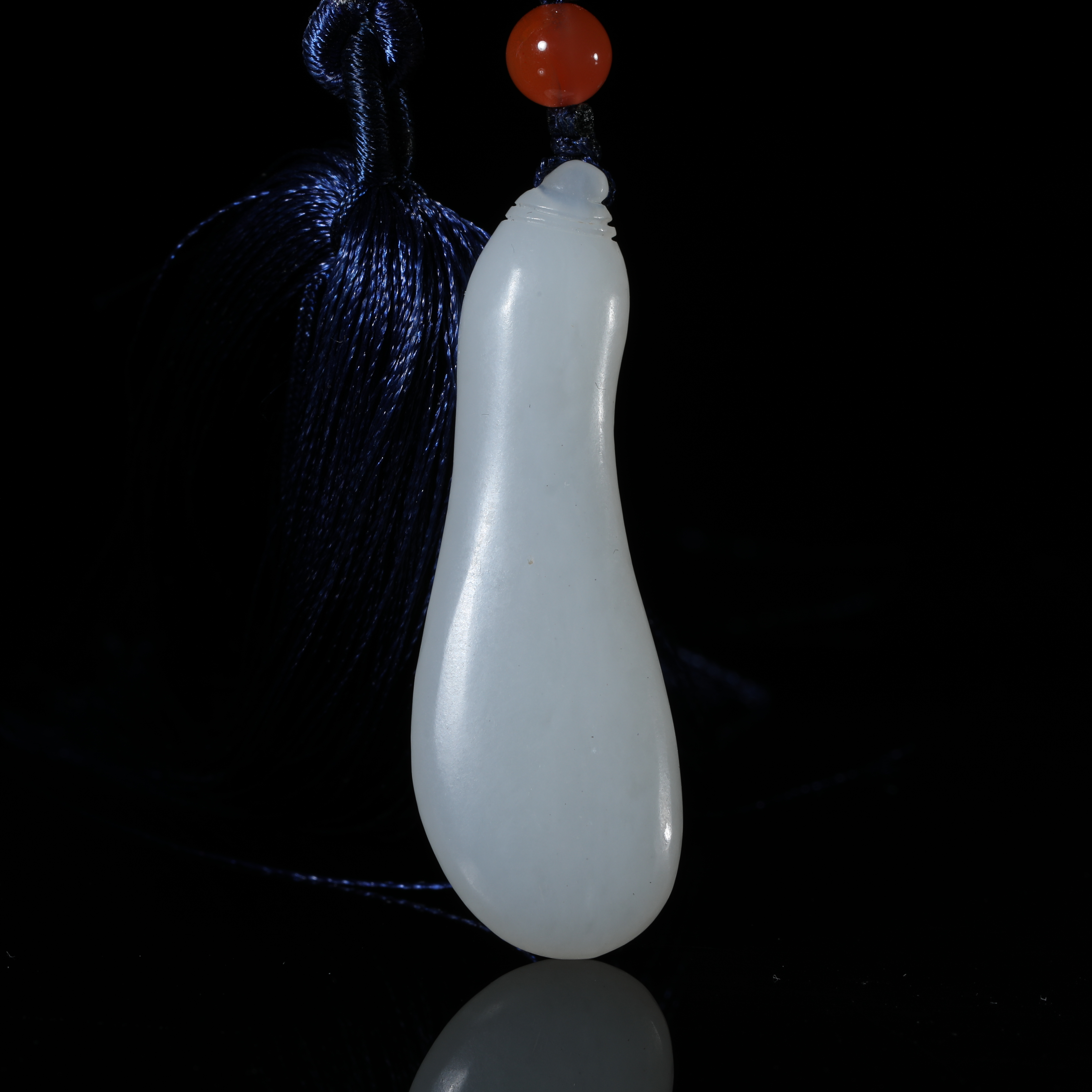 LOT12和田白玉福禄包挂W37