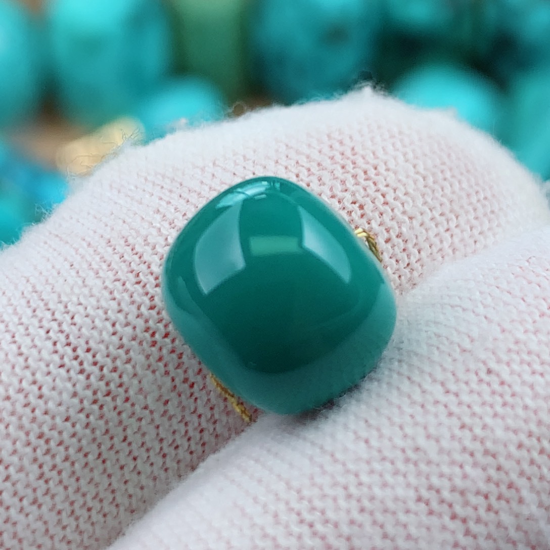 未镶嵌绿松石珠宝奇石10.5mm