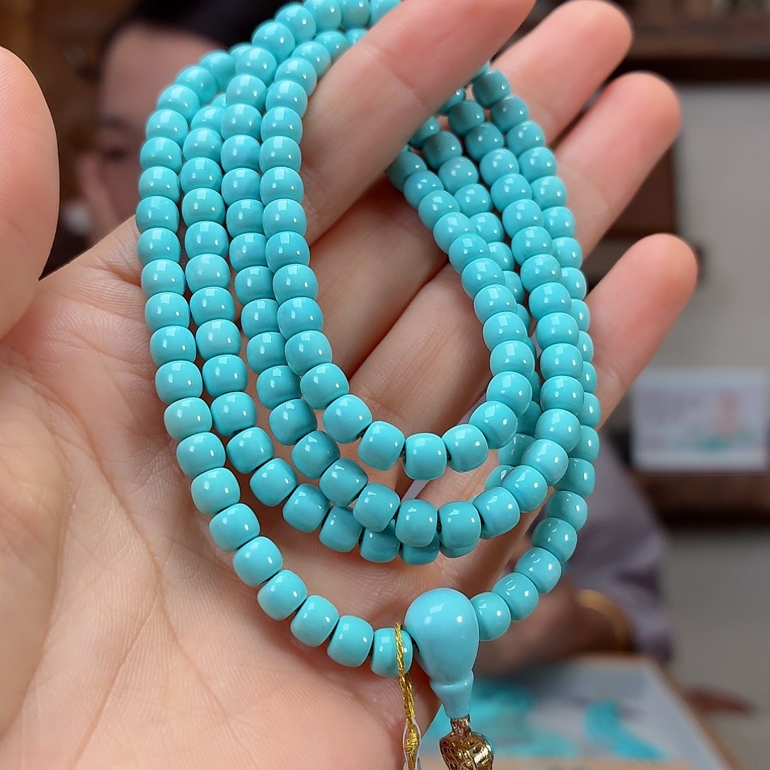 18K金镶嵌绿松石珠宝奇石