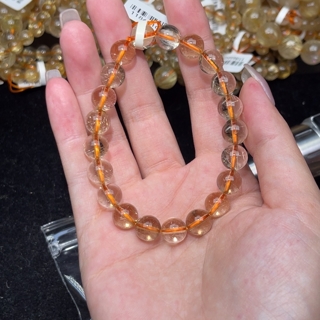 楊***8未镶嵌发晶手链卡9金发晶